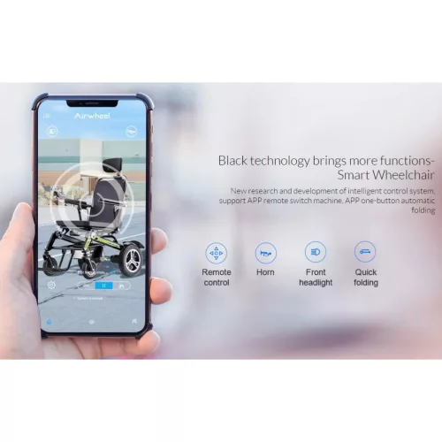 Airwheel H3TS+ joystikos mozgássérült kerekesszék dönthető háttámlával távvezérelhető