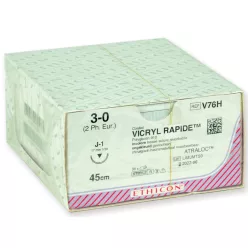   ETHICON VICRYL RAPID FELSZÍVÓDÓ VARRAT  átmérő 3/0 tű mm  fonott 36db