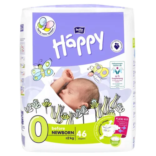 Bella Baby Happy BEFORE NEWBORN 02 KG gyerek pelenka 46db