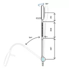 PRIMALEDFLEX orvosi lámpa akkuval 105.000 lux/50cm – állványos