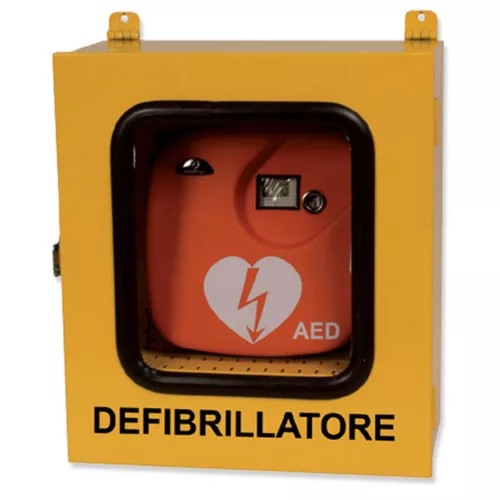 Defibrillátor fali kabin  kültéri ORANGE