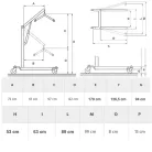 Betegemelő lift hidraulikus TiMOTION 180 kgig