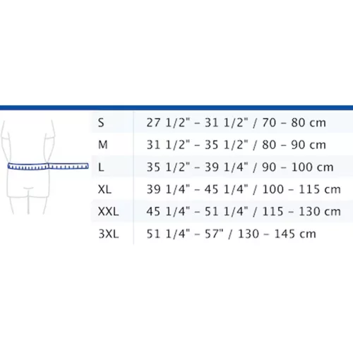 ACTIMOVE LUMBAR SACRAL DERÉKTÁMASZTÓ ÖV, nyomópárnával - Méret M-es