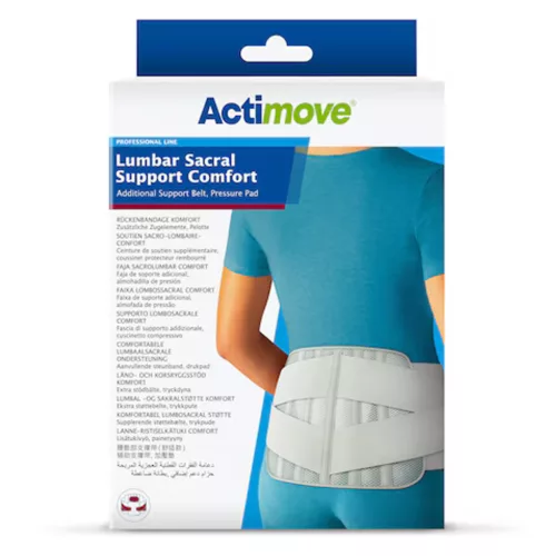 ACTIMOVE LUMBAR SACRAL DERÉKTÁMASZTÓ ÖV, nyomópárnával - Méret 2XL-es