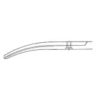 AESCULAP METZENBAUM olló  hajlított Tompa/Tompa  18 cm  BC606R