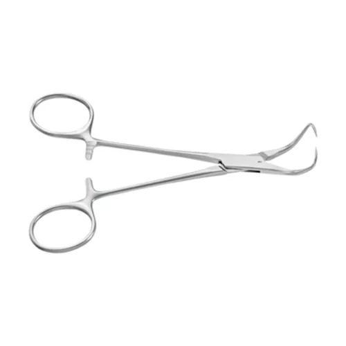 AESCULAP BACKHAUS kendő fogó  hajlított  hegyes  13.5 cm  BF433R
