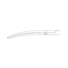 AESCULAP MAYO TC DUROTIP olló  hajlított  Tompa/Tompa  17 cm  BC253R