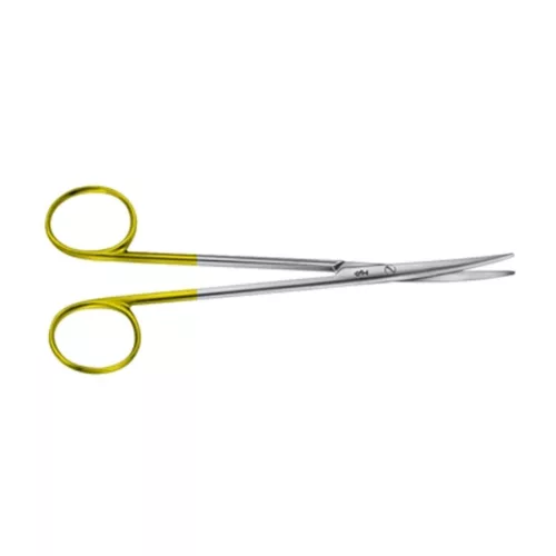 AESCULAP BABY METZENBAUM TC DUROTIP olló  hajlított  Tompa/Tompa  14.5 cm  BC259R