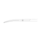 AESCULAP BABY METZENBAUM TC DUROTIP olló  hajlított  Tompa/Tompa  14.5 cm  BC259R
