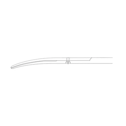 AESCULAP BABY METZENBAUM TC DUROTIP olló  hajlított  Tompa/Tompa  14.5 cm  BC259R