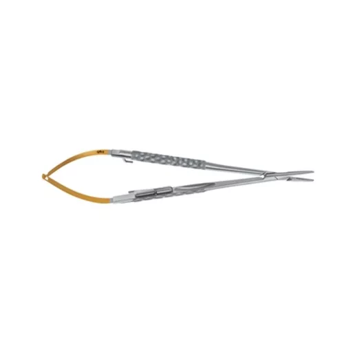 AESCULAP CASTROVIEJO TC DUROGRIP tűfogó  egyenes  0.4/18 cm  BM003R