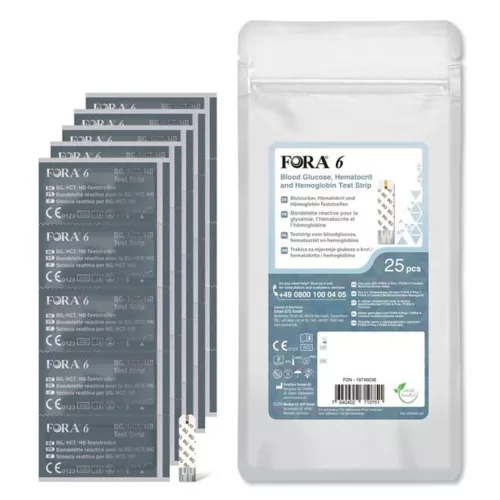 FORA 6hoz  3in1 tesztcsík (vc,Hg,HTC) 25pcs