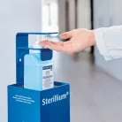Adagoló torony 500/1000 ml flakonhoz, földön álló, masszív kivitel, pedálos