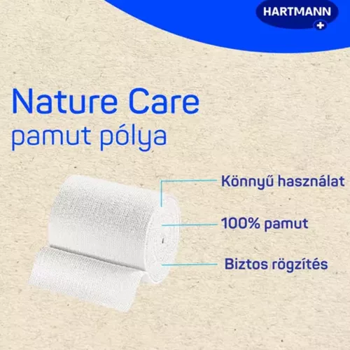 Nature Care pamut kötésrögzítő pólya 6cmx5m
