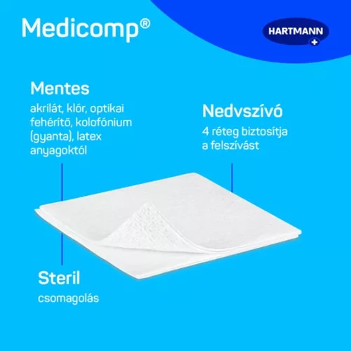 Medicomp flísz st. sebfedő 7,5x7,5cm