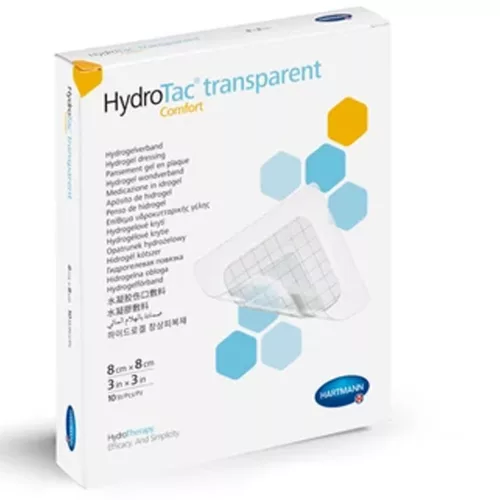 HydroTac transparent comfort gélkötszer 8x8cm