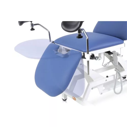 Lytus eletromos nőgyógyászati vizsgálóágy, görgős, 200 kgig, 62cm széles - Méret Fehér