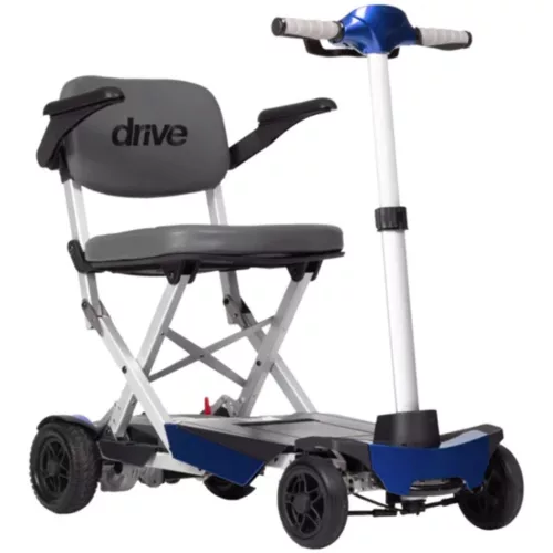DRIVE Manual Fold+ elektromos mozgássérült scooter - Méret Kék