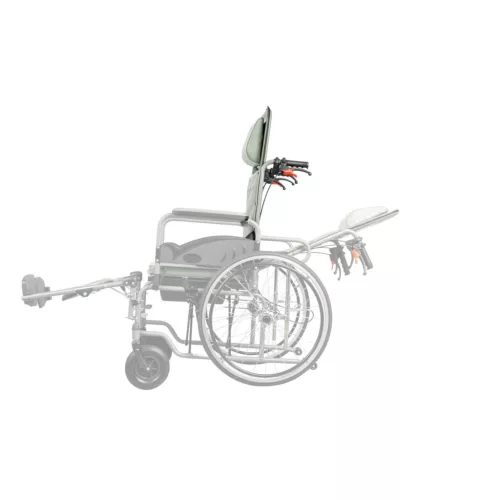 MOS  Kerekesszék dönthető  szoba wc 120 kgig/46cm beül