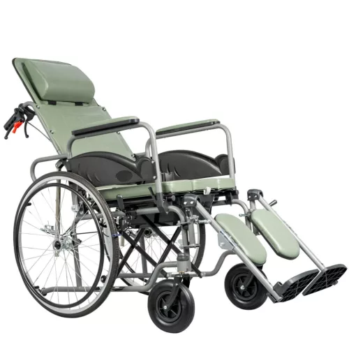 MOS  Kerekesszék dönthető  szoba wc 120 kgig/46cm beül