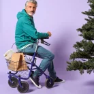 QUATRO rollátor kék 130kgig