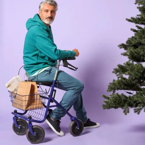 QUATRO rollátor kék 130kgig
