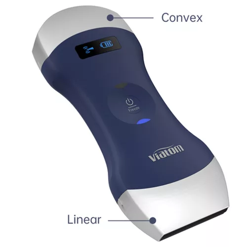 VIATOM lineáris/convex vezeték nélküli orvosi ultrahang 7.510 MHz / 3.55 MHz