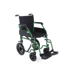Transport kerekesszék MEDIGGO ZÖLD 130 kgig - Méret 43 cm