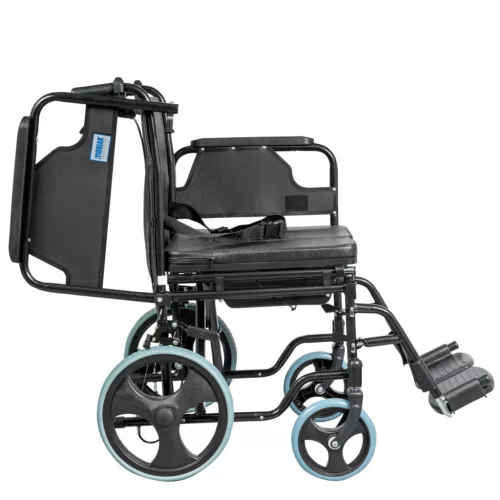 Beltéri transport kerekesszék tolókarfékkel  szoba WC 110 kgig