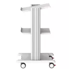 Műszerkocsi SMART CART 2polcos, 50x42 cm + alap