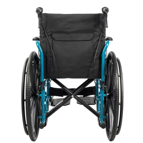 AEGEUS 24' erősített vázú kerekesszék tolókar fékkel 125kgig - Méret 52cm