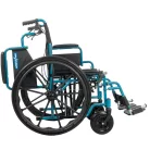 AEGEUS 24' erősített vázú kerekesszék tolókar fékkel 125kgig - Méret 52cm
