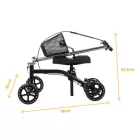 STROLLY mozgássérült térdelő rollátor 136kgig