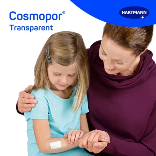 Cosmopor transparent steril filmkötszer sebpárnával 10x25cm  25db/doboz