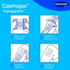 Cosmopor transparent steril filmkötszer sebpárnával 10x30cm  25db/doboz