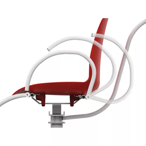 WUNDER DE20 elektromos székmérleg 250 kg  Class III  piros – standard