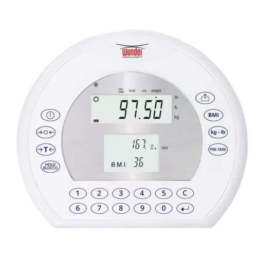 WUNDER DE20 elektromos székmérleg 250 kg  Class III  piros – standard