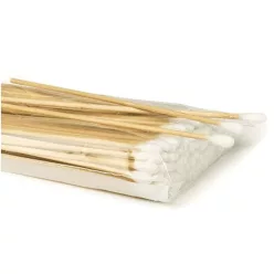   RAUCOTUPF vattapálca KIS fejjel 500 db, 15cm fa nyél, 5 db/csomag, STERIL