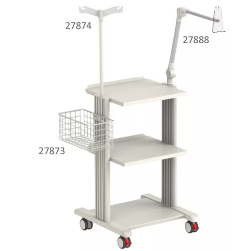Műszerkocsi SMART 27895 40x36x80 cm / 3 polc - Termék kardiológiai tartókar