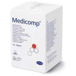   Medicomp flísz sebfedő, 4 rétegű, NEM STERIL, 7,5x7,5cm 100db