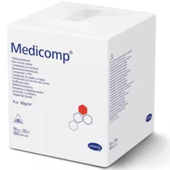   Medicomp Extra flísz sebfedő, 6rtg, nem steril, 10x10cm 100 db