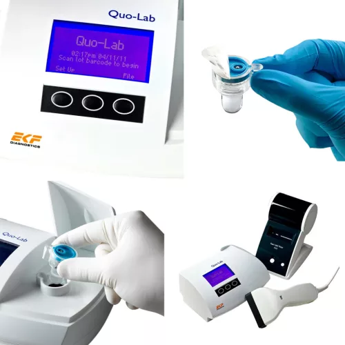 QuoLab™ HbA1c szint mérő kislabor készülék - Méret HgA1c Teszt Kit 50 db