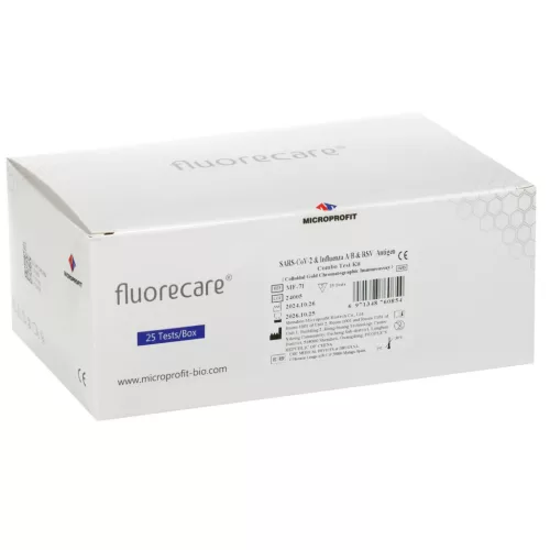 fluorecare® Combo Test (Covid19, influensa A és B, RSV) gyors teszt 25db