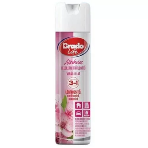 Bradolife felületfertőtlenítő és légfrissítő 300ml virág
