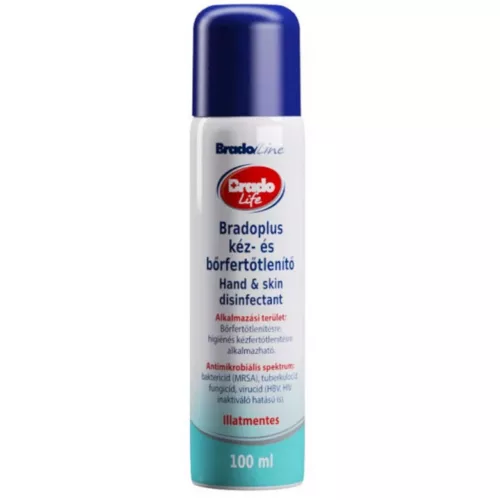 Bradoplus kéz és bőrfertőtlenítőszer 100 ml pumpás