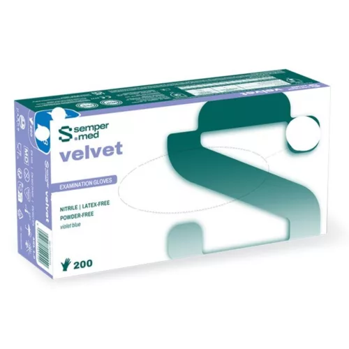 Sempermed Velvet nitril vizsgáló kesztyű 200db