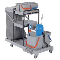 Multifunkciós takarító kocsi 2x60L/120L