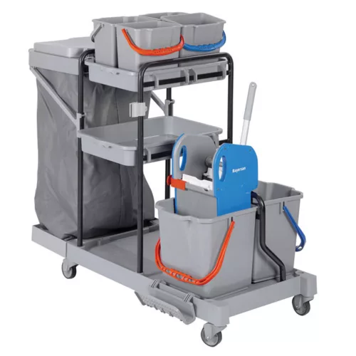 Multifunkciós takarító kocsi 2x60L/120L