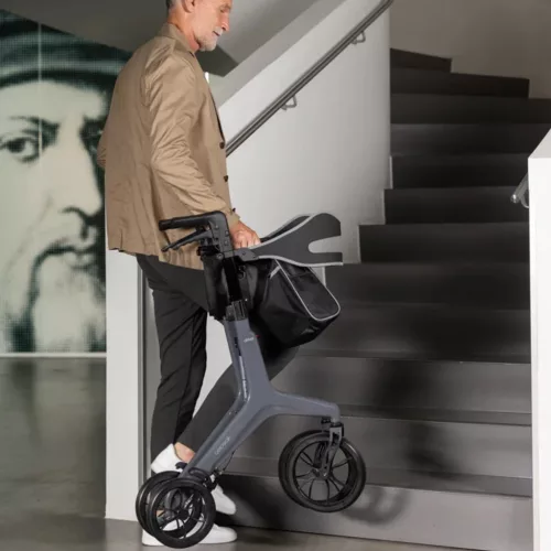 DRIVE AeroWalk Carbon prémium rollátor  SZÜRKE