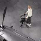 DRIVE AeroWalk Carbon prémium rollátor  SZÜRKE